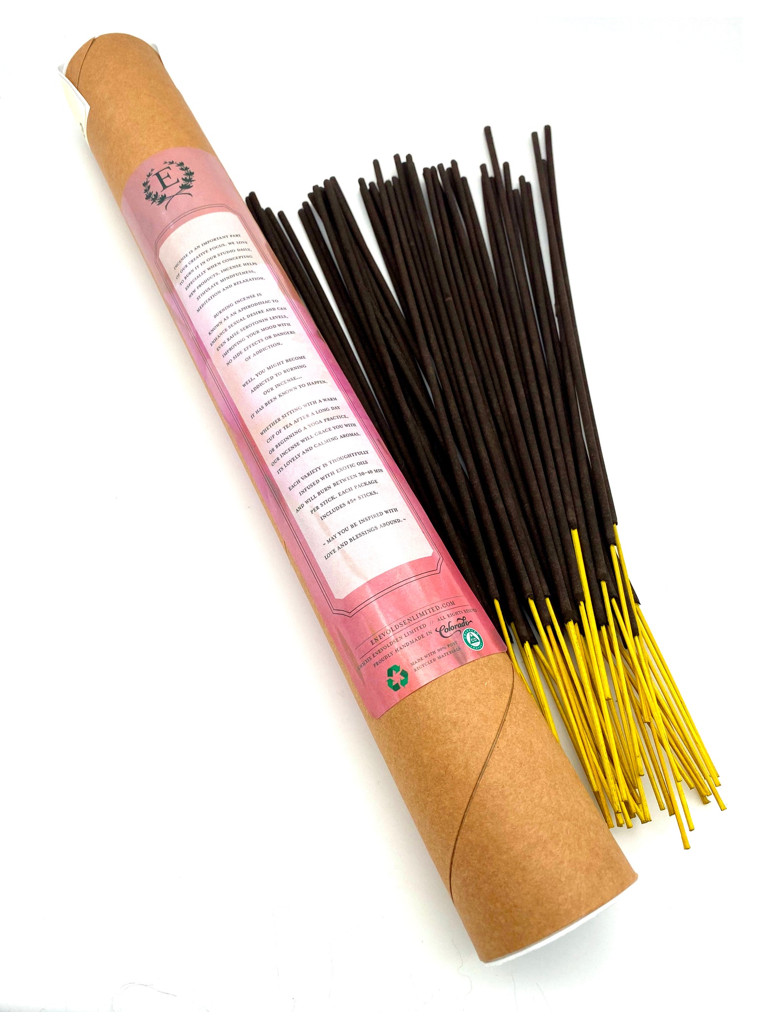 Lotus Blossom Handmade Charcoal Incense- 75+ Sticks - Enevoldsen Limited