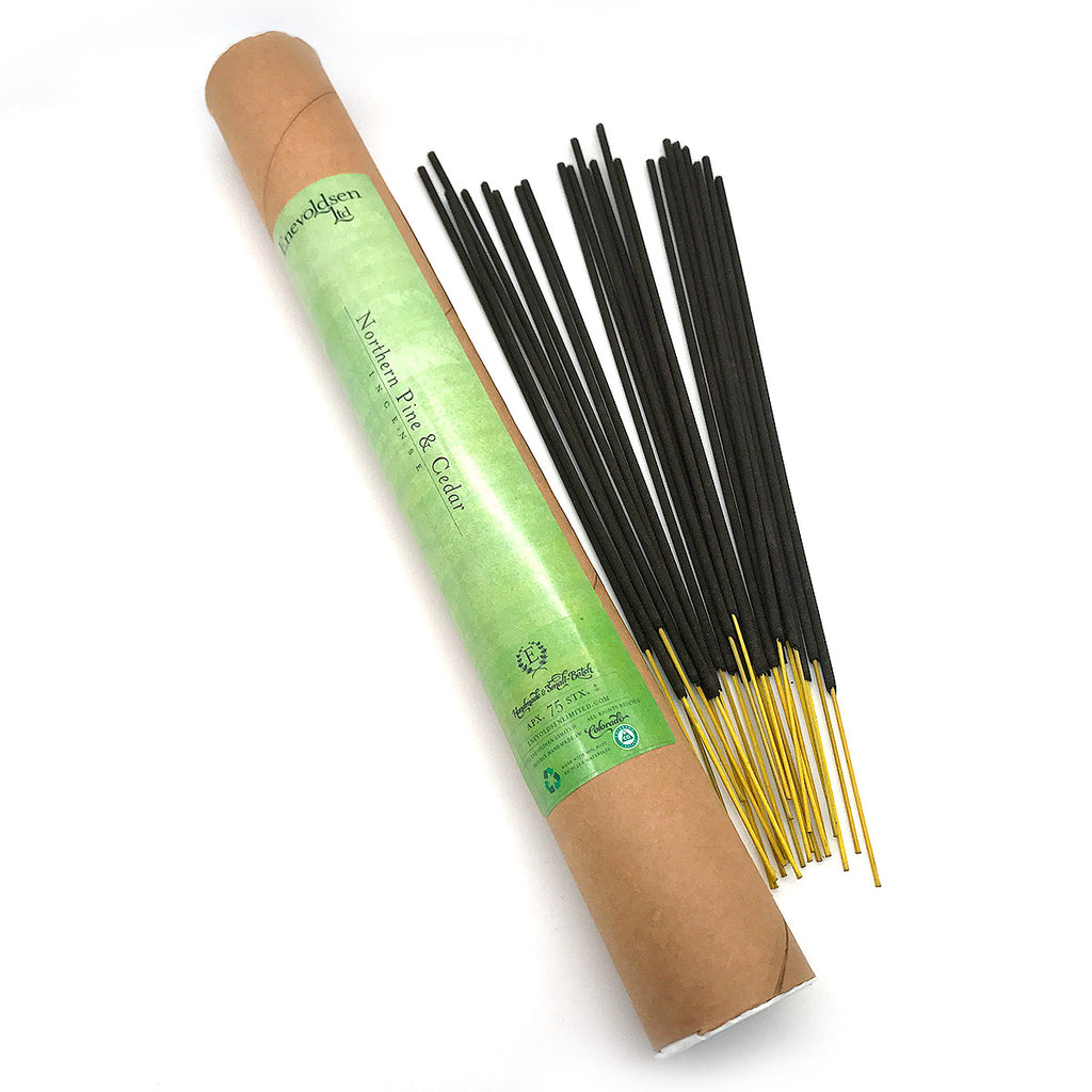 Northern Pine & Cedar Handmade Charcoal Incense- 75+ Sticks - Enevoldsen Limited